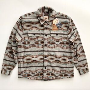 Faherty Nwt Grey Skies Range High Pile Fleece Lined CPO Shirt Jacket XXL